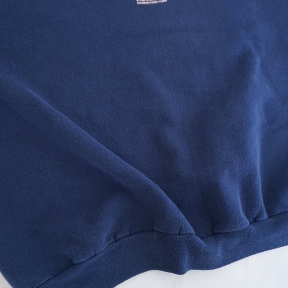 Endless Designs Navy Cotton America Print Patriotic Crewneck Sweater 2X - Picture 7 of 10